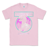 Bubblegum Pink distressed teal raptor clever girl t shirt Classic Tee - artisFamous