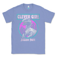 Colony Blue distressed teal raptor clever girl t shirt Classic Tee - artisFamous