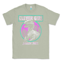 Distressed Teal Raptor Clever Girl T Shirt Classic Tee | Teevron