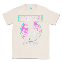 Natural distressed teal raptor clever girl t shirt Classic Tee - artisFamous