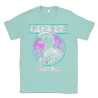 Seafoam distressed teal raptor clever girl t shirt Classic Tee - artisFamous
