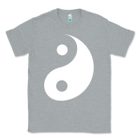 Heather Grey yin yang Classic Tee - artisFamous