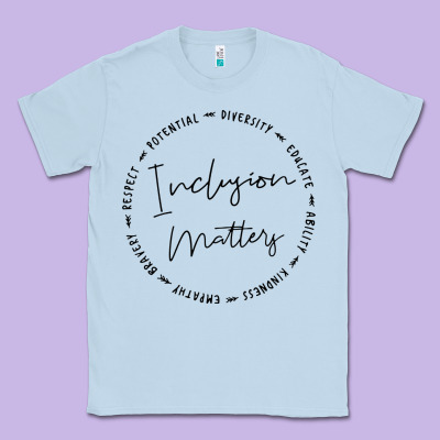 Inclusion Matters With Empathy Bravery Respect Classic Tee Designed By Artisfamous