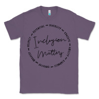 Lavender inclusion matters with empathy bravery respect Classic Tee - artisFamous