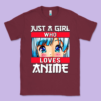 Just A Girl Who Loves Anime Japanese Cute Classic Tee Designed By Artisfamous
