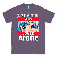 Lavender just a girl who loves anime japanese cute Classic Tee - artisFamous
