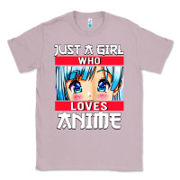 Lilac just a girl who loves anime japanese cute Classic Tee - artisFamous