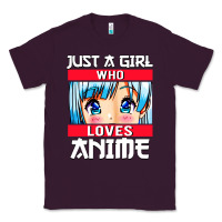 Plum just a girl who loves anime japanese cute Classic Tee - artisFamous