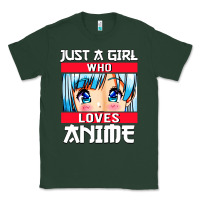 Sports Green just a girl who loves anime japanese cute Classic Tee - artisFamous