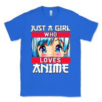 True Royal just a girl who loves anime japanese cute Classic Tee - artisFamous