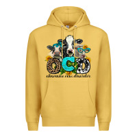 Antique Gold ocd obsessive cow disorder Premium Hoodie - AdoDesignShop