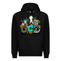 Black ocd obsessive cow disorder Premium Hoodie - AdoDesignShop