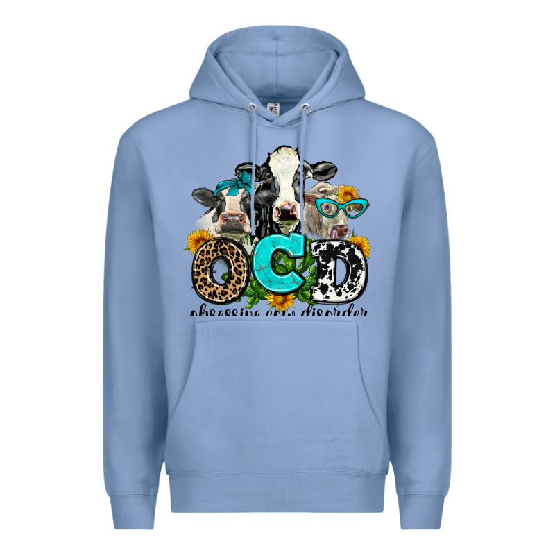 Ocd Obsessive Cow Disorder Premium Hoodie by AdoDesignShop | Teevron