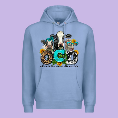 Ocd Obsessive Cow Disorder Premium Hoodie Designed By Adodesignshop