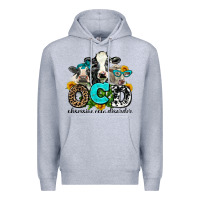 Heather Grey ocd obsessive cow disorder Premium Hoodie - AdoDesignShop