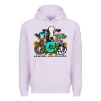 Lilac ocd obsessive cow disorder Premium Hoodie - AdoDesignShop