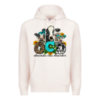 Pale Pink ocd obsessive cow disorder Premium Hoodie - AdoDesignShop