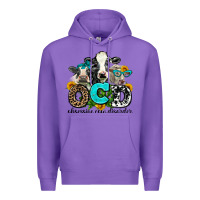 Purple ocd obsessive cow disorder Premium Hoodie - AdoDesignShop