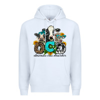 White ocd obsessive cow disorder Premium Hoodie - AdoDesignShop