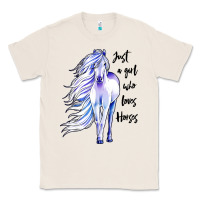 Natural just a girl who loves horses Classic Tee - artisFamous