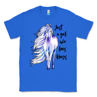 True Royal just a girl who loves horses Classic Tee - artisFamous