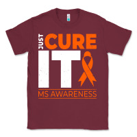 Burgundy just cure it ms multiple sclerosis awareness Classic Tee - artisFamous