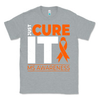 Heather Grey just cure it ms multiple sclerosis awareness Classic Tee - artisFamous