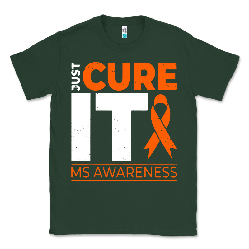 Just Cure It Ms Multiple Sclerosis Awareness Classic Tee by artisFamous | Teevron