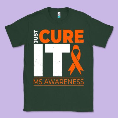 Just Cure It Ms Multiple Sclerosis Awareness Classic Tee Designed By Artisfamous
