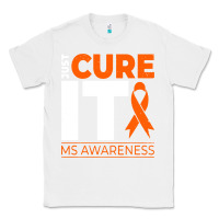 White just cure it ms multiple sclerosis awareness Classic Tee - artisFamous