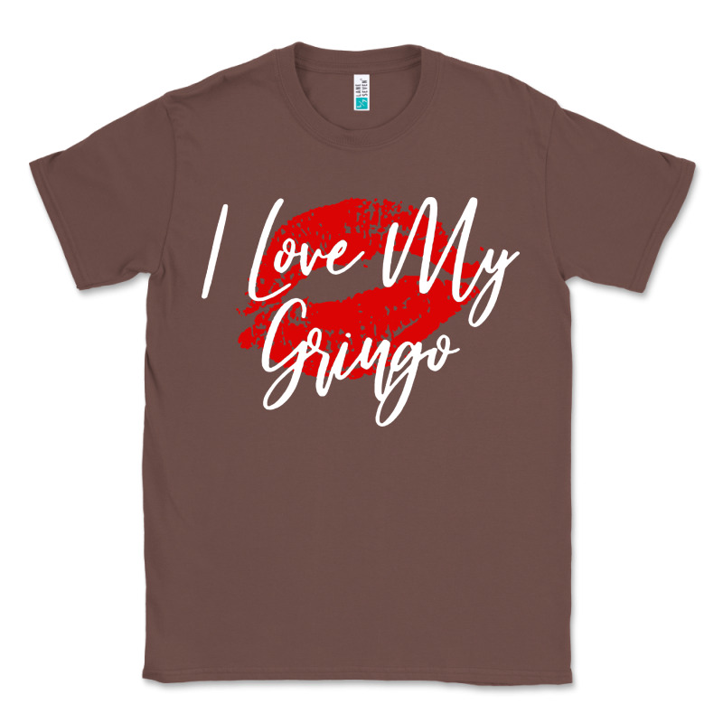 Kiss Lips I Love My Gringo Wife Girlfriend Premium Classic Tee by artisFamous | Teevron
