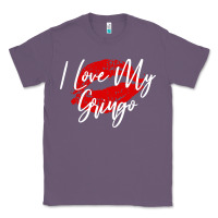 Lavender kiss lips i love my gringo wife girlfriend premium Classic Tee - artisFamous