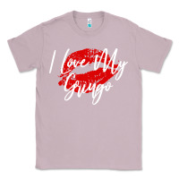 Lilac kiss lips i love my gringo wife girlfriend premium Classic Tee - artisFamous