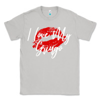 Moon Dust kiss lips i love my gringo wife girlfriend premium Classic Tee - artisFamous
