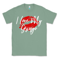 Sage kiss lips i love my gringo wife girlfriend premium Classic Tee - artisFamous