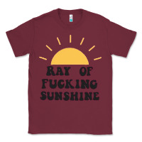 Burgundy ray of sunshine Classic Tee - artisFamous