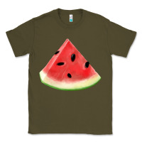 Army Green Watermelon Slice Png Classic Tee - artisFamous