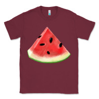 Burgundy Watermelon Slice Png Classic Tee - artisFamous