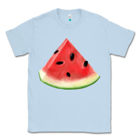 Dusty Blue Watermelon Slice Png Classic Tee - artisFamous