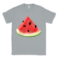 Heather Grey Watermelon Slice Png Classic Tee - artisFamous