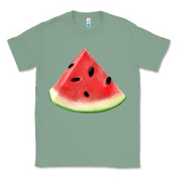 Sage Watermelon Slice Png Classic Tee - artisFamous
