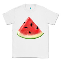 White Watermelon Slice Png Classic Tee - artisFamous
