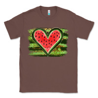 Chestnut Watermelon Heart Classic Tee - artisFamous