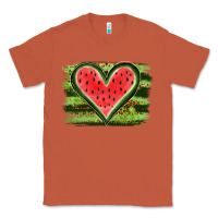 Copper Watermelon Heart Classic Tee - artisFamous