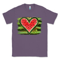 Lavender Watermelon Heart Classic Tee - artisFamous