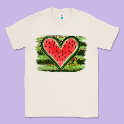 Watermelon Heart Classic Tee Designed By Artisfamous