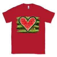 Red Watermelon Heart Classic Tee - artisFamous