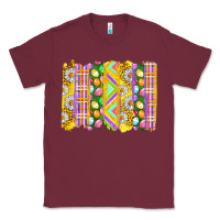 Burgundy Easter Brushstrokes Classic Tee - BundleAndBundleShop