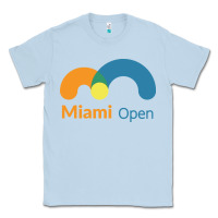 Dusty Blue miami open Classic Tee - artisFamous