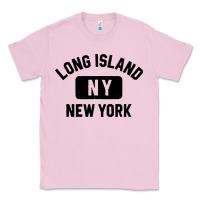 Bubblegum Pink long island ny gym style distressed amber print Classic Tee - artisFamous